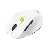 Mouse ASUS MD105 /VT-GN — right-hand RF wireless + Bluetooth, 2400 DPI, wheel scroll, battery-powered, white/green