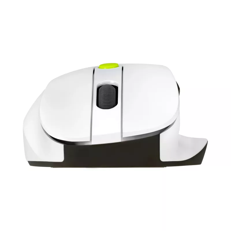 Mouse ASUS MD105 /VT-GN — right-hand RF wireless + Bluetooth, 2400 DPI, wheel scroll, battery-powered, white/green
