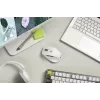 Mouse ASUS MD105 /VT-GN — right-hand RF wireless + Bluetooth, 2400 DPI, wheel scroll, battery-powered, white/green