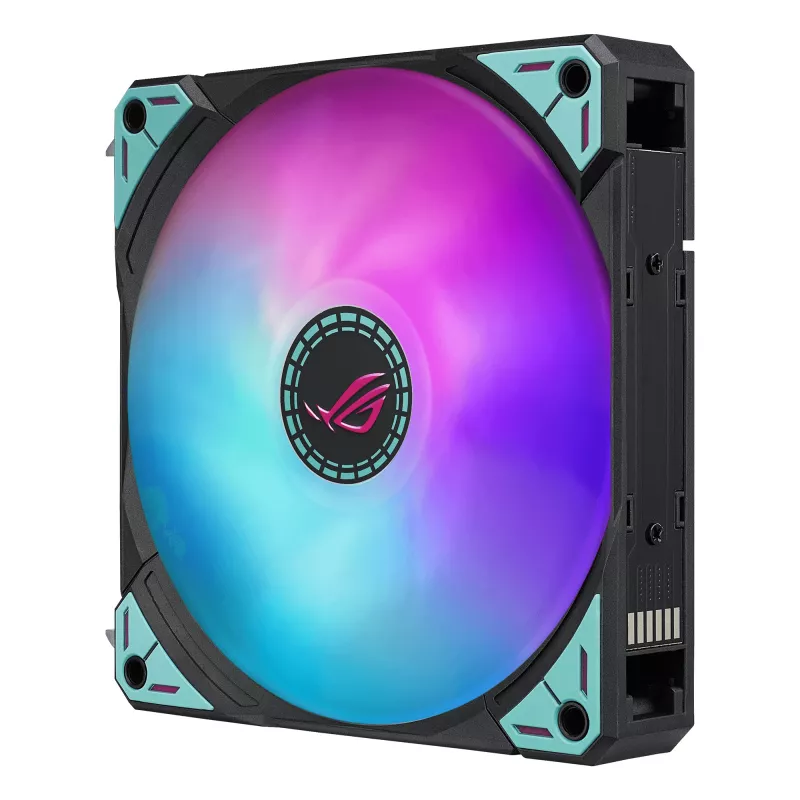 ASUS ROG RYUO IV 360 ARGB Hatsune Miku Edition Processor All-in-one liquid cooler 12 cm Black, Turquoise