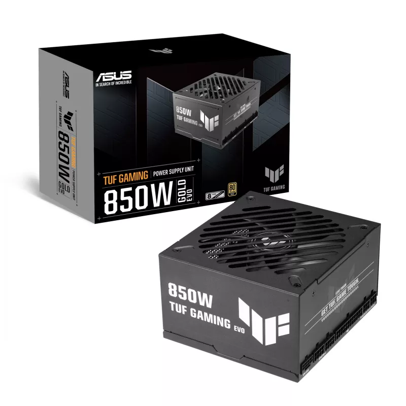 Power supply unit ASUS TUF-GAMING-850G-EVO 850W ATX 80 PLUS Gold 20+4 pin, 1 fan, black
