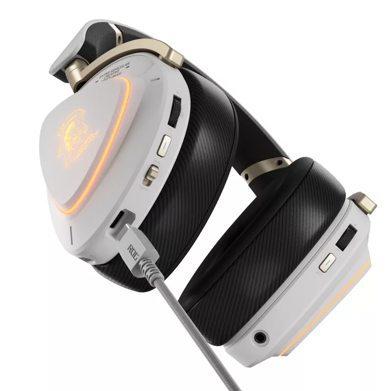Headset ASUS ROG Delta II-KJP — Circumaural, Wired & Wireless (Bluetooth), 20–20000 Hz, 325 g, Black/White