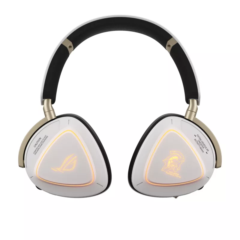 Headset ASUS ROG Delta II-KJP — Circumaural, Wired & Wireless (Bluetooth), 20–20000 Hz, 325 g, Black/White