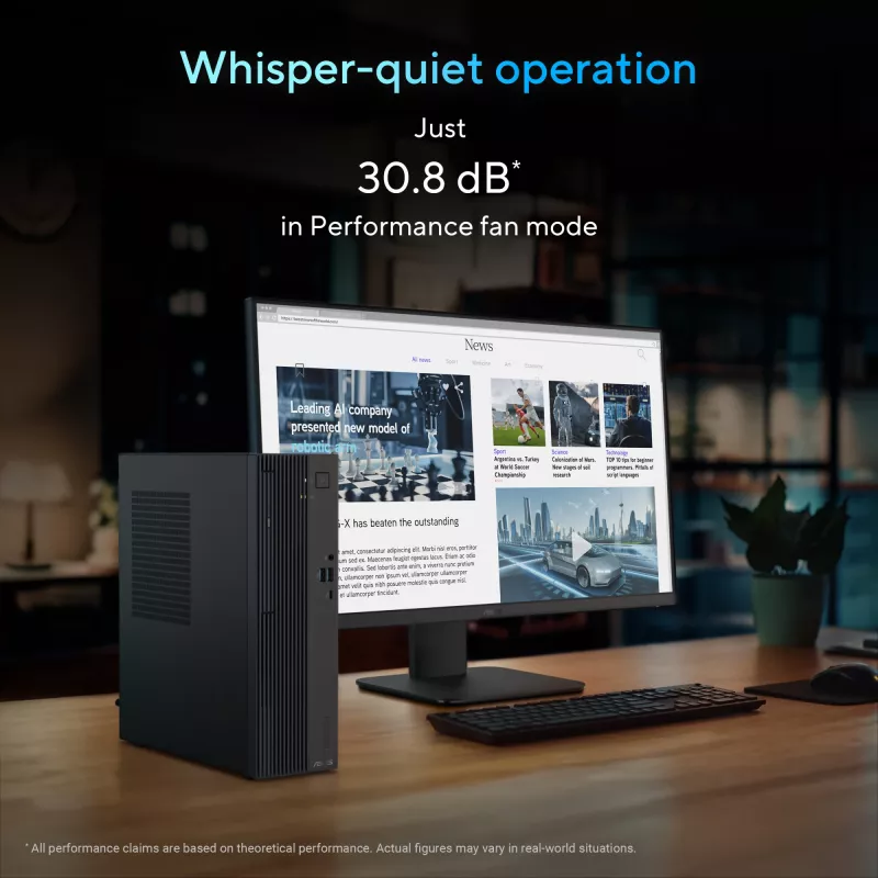 Desktop PC ASUS ExpertCenter P500 SFF P500SV-05210H009X — Intel Core 5 210H, 16 GB DDR5, 512 GB SSD, Windows 11 Pro, Grey