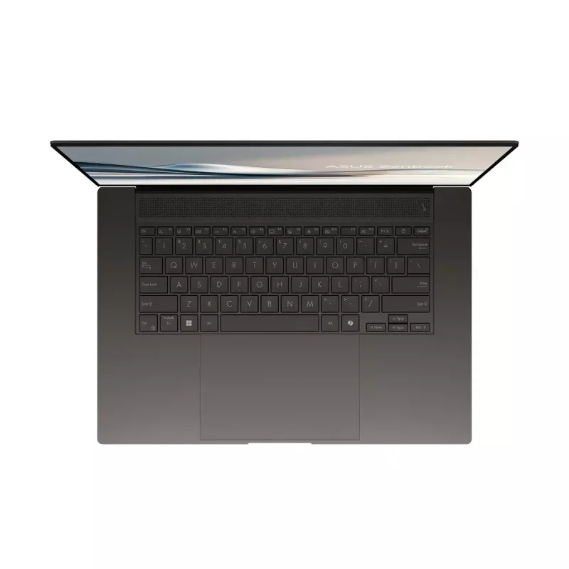 Laptop ASUS Vivobook S16 UM5606WA — 16 inch OLED 3K (2880×1800) 120Hz, AMD Ryzen AI 9 370HX, 32GB LPDDR5X, 2TB SSD, Windows 11 Pro, Zumaia Gray