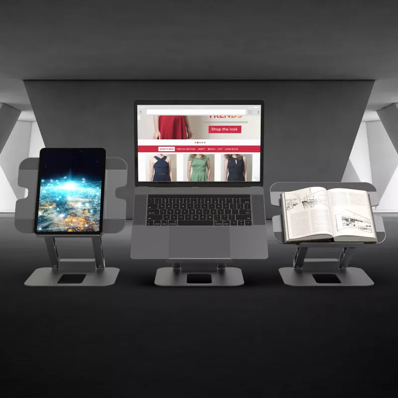 j5create JTS327 Multi-Angle 4K Docking Stand, Laptop stand, Grey, Aluminium, 40.6 cm (16 inch), 4 kg, Windows laptop / Mac