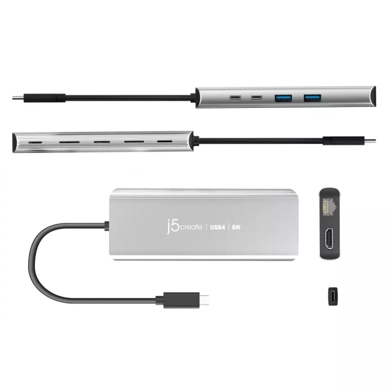 j5create JCD403 USB4 8K Multi-Port Hub USB Type-C HDMI RJ-45