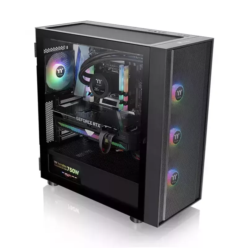 PC Case Thermaltake H570 TG ARGB Midi Tower Black