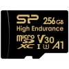 MicroSDXC card Silicon Power SP256GBSTXDV3V1HSP 256 GB Class 10 High Endurance, 3.6 V, 0–70°C