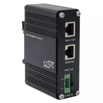 EXSYS PoE++ Gigabit Injector 90W -40°C to +80°C