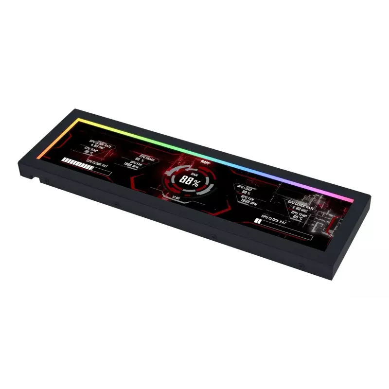 Display panel Lian Li SM088X, universal chassis, 237×73×13 mm, 5 V, black