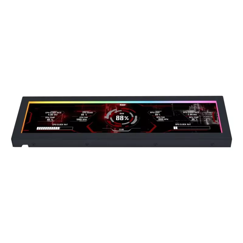 Display panel Lian Li SM088X, universal chassis, 237×73×13 mm, 5 V, black