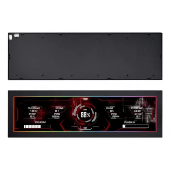 Display panel Lian Li SM088X, universal chassis, 237×73×13 mm, 5 V, black