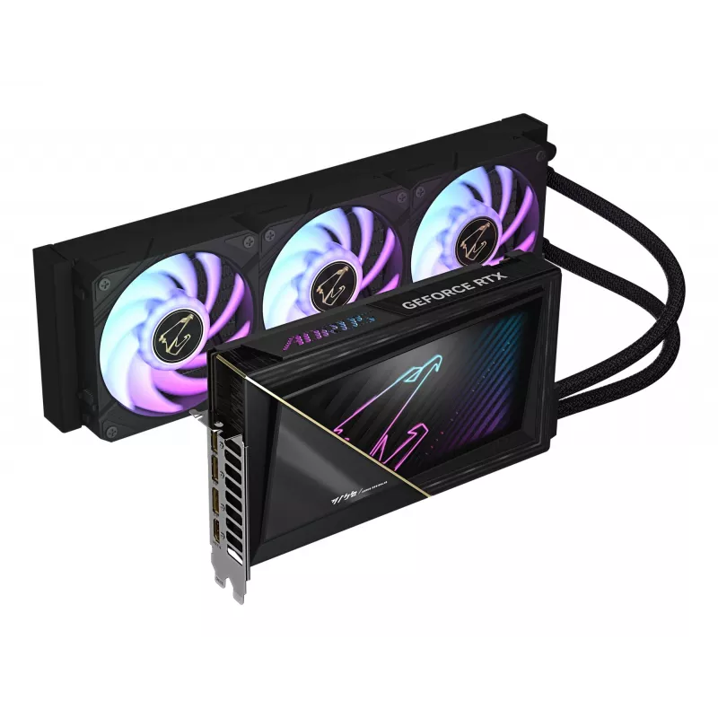 GIGABYTE AORUS GeForce RTX 5090 XTREME WATERFORCE 32G Graphics Card - 32GB GDDR7, 512bit, PCI-E 5.0, 2655MHz Core Clock, 3 x DP 2.1a, 1 x HDMI 2.1b, NVIDIA DLSS 4, GV-N5090AORUSX W-32GD