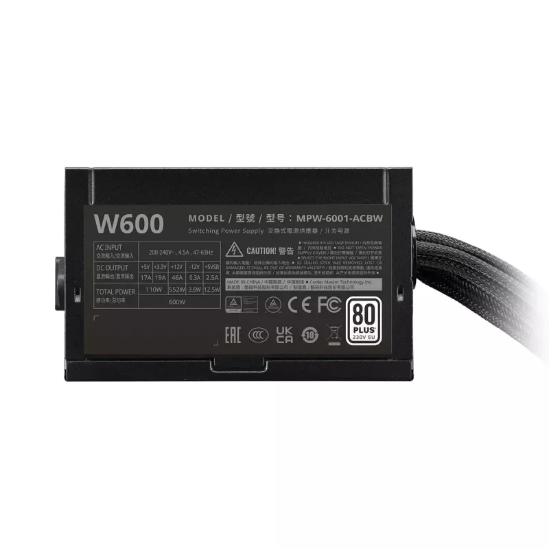 Power Supply Unit Cooler Master ELITE NEX White 600W