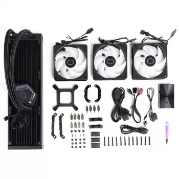 Liquid cooling kit Cooler Master MasterLiquid 360 ATMOS 12 cm Black
