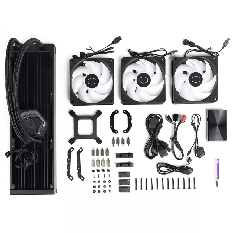 Liquid cooling kit Cooler Master MasterLiquid 360 ATMOS 12 cm Black
