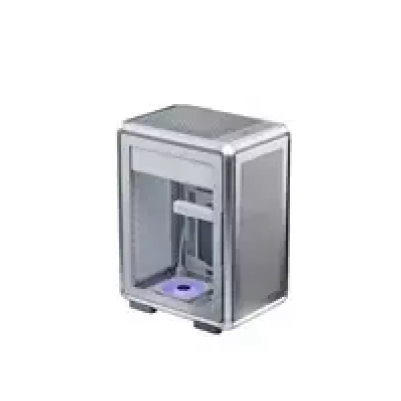 Computer case Cooler Master MasterFrame 400 Mesh Silver, mATX, Transparent side panel, 1x 120 mm ARGB fan