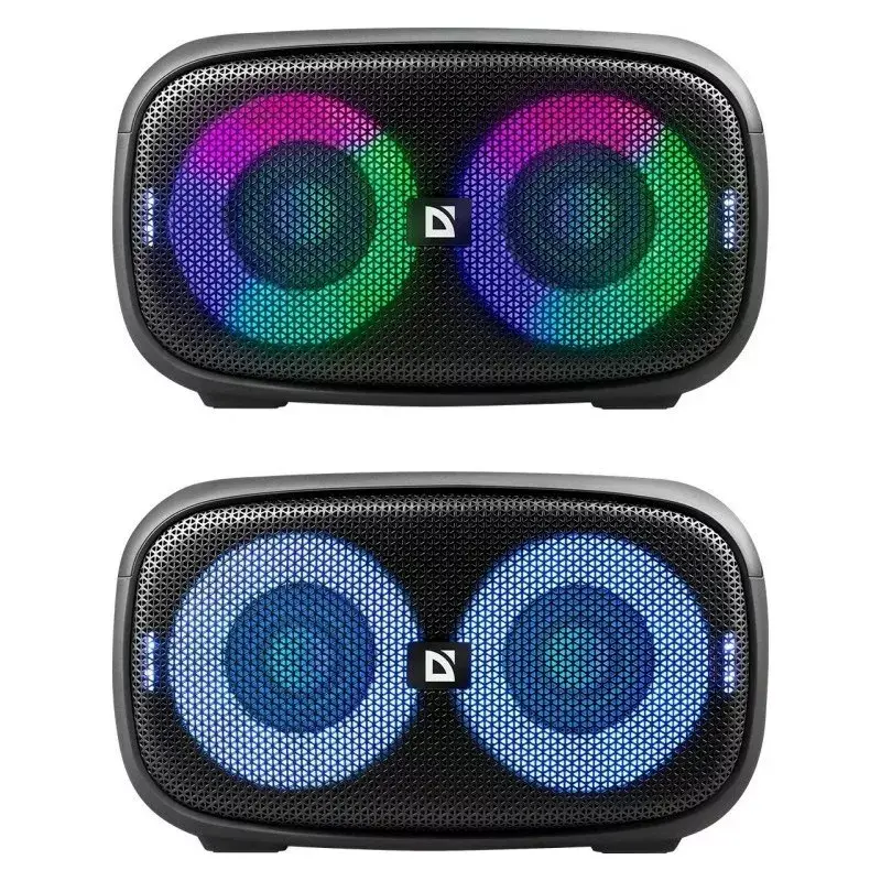 Defender Q5 Stereo Portable Bluetooth Speaker, 20W, LED Illumination, FM Radio, TWS