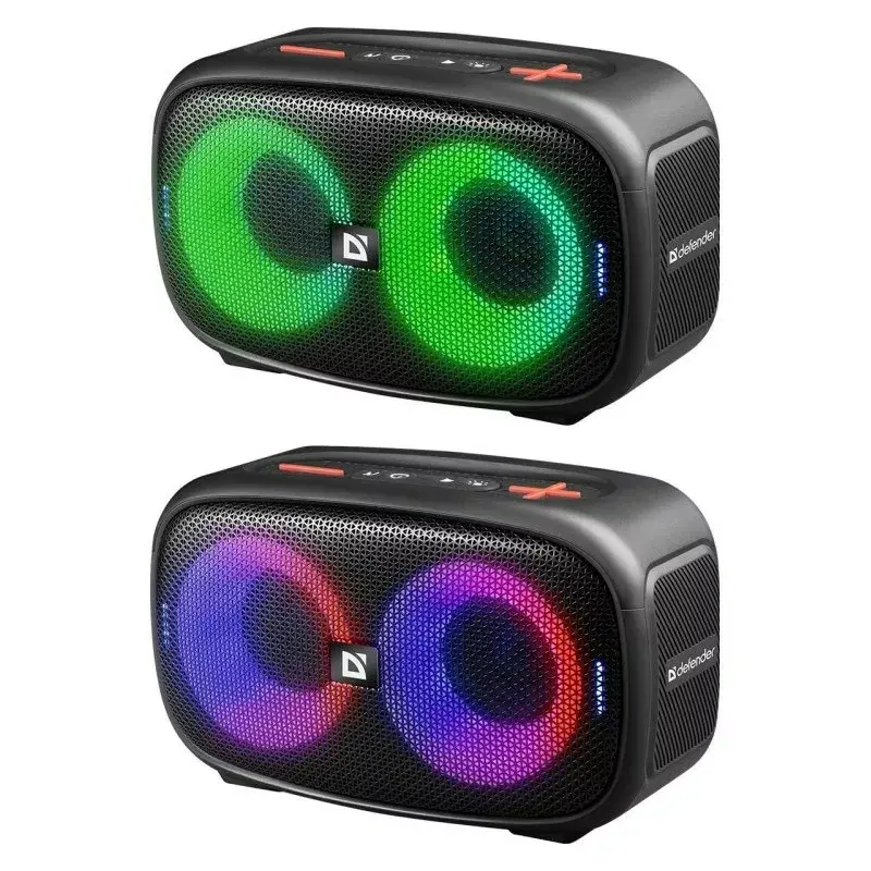 Defender Q5 Stereo Portable Bluetooth Speaker, 20W, LED Illumination, FM Radio, TWS