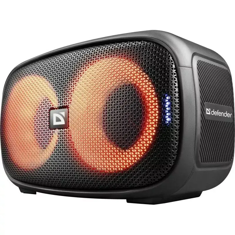 Defender Q5 Stereo Portable Bluetooth Speaker, 20W, LED Illumination, FM Radio, TWS