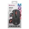Wireless RF Silent Optical Mouse DEFENDER Nexus MS-195 — 1600 DPI, 2.4 GHz, Nano USB, Ambidextrous, 2×AAA, Black