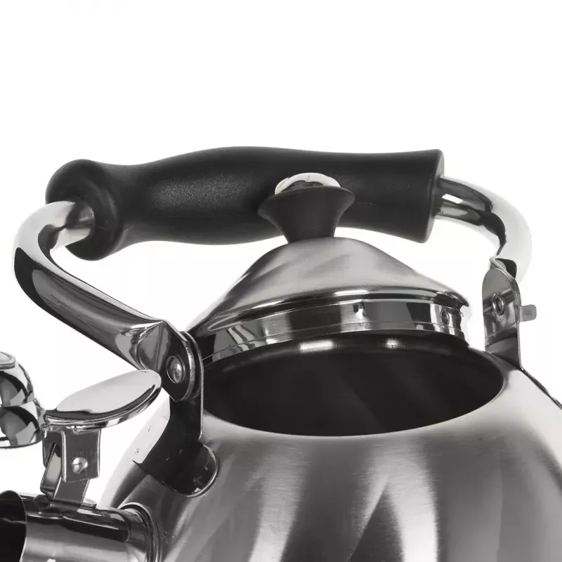 Kettle Maestro MR-1305 — stainless steel stovetop kettle, 3.0 L, induction-compatible, whistle, hinged lid