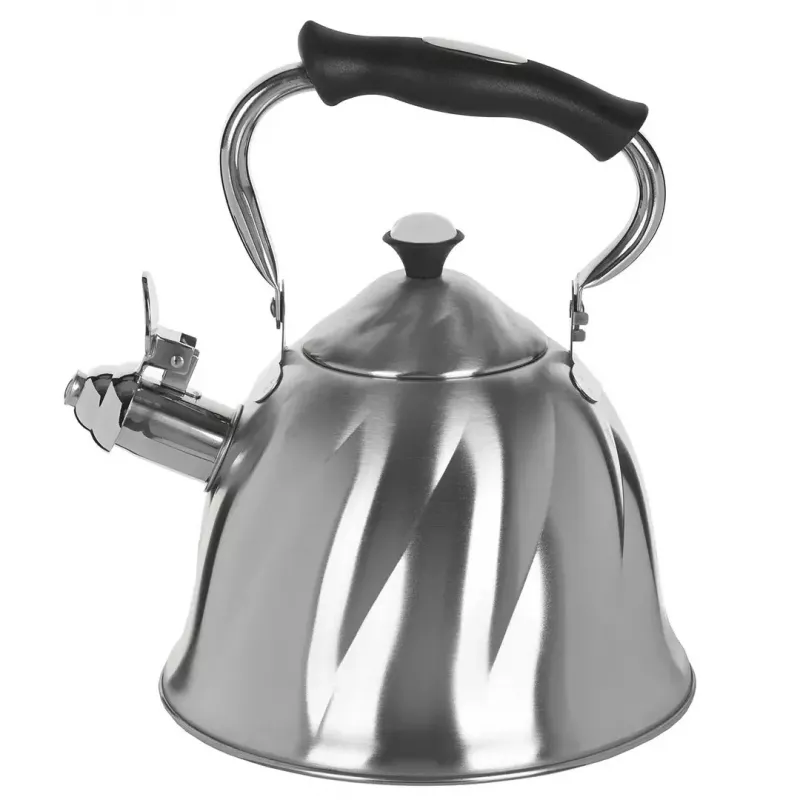 Kettle Maestro MR-1305 — stainless steel stovetop kettle, 3.0 L, induction-compatible, whistle, hinged lid