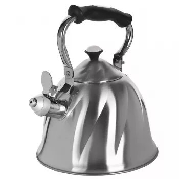 Kettle Maestro MR-1305 — stainless steel stovetop kettle, 3.0 L, induction-compatible, whistle, hinged lid