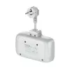 Wall power socket ColorWay CW-CHE24PDW with 24W USB-C Power Delivery integrated outlet