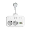 Wall power socket ColorWay CW-CHE24PDW with 24W USB-C Power Delivery integrated outlet