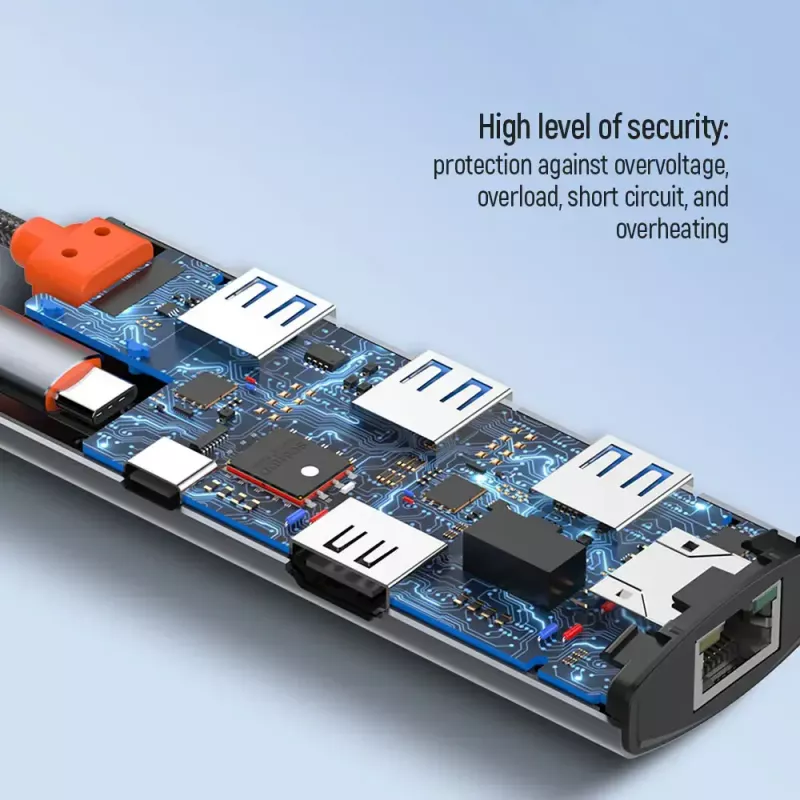 Docking station ColorWay CW-HUB02 6-in-1 100W — multiport hub with power delivery