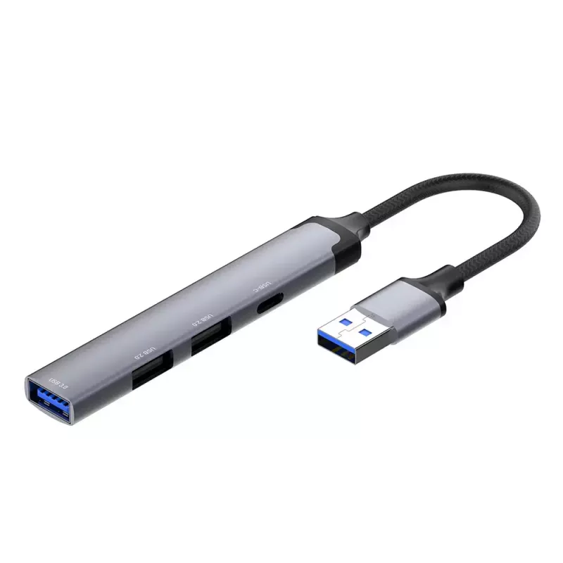 Docking station ColorWay CW-HUB05, 4-in-1 USB-C hub with HDMI and Ethernet