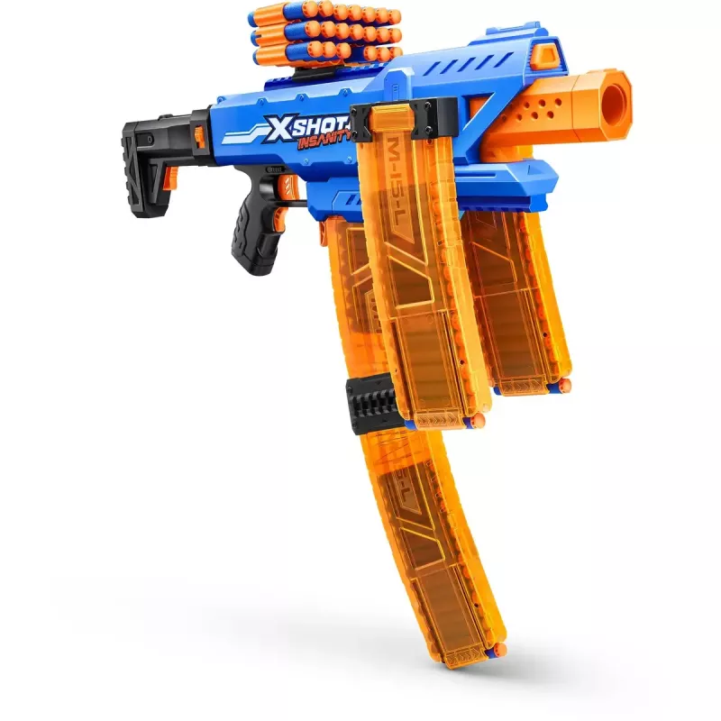 Toy dart blaster Zuru XSHOT Insanity Clip Mania with 72 foam darts