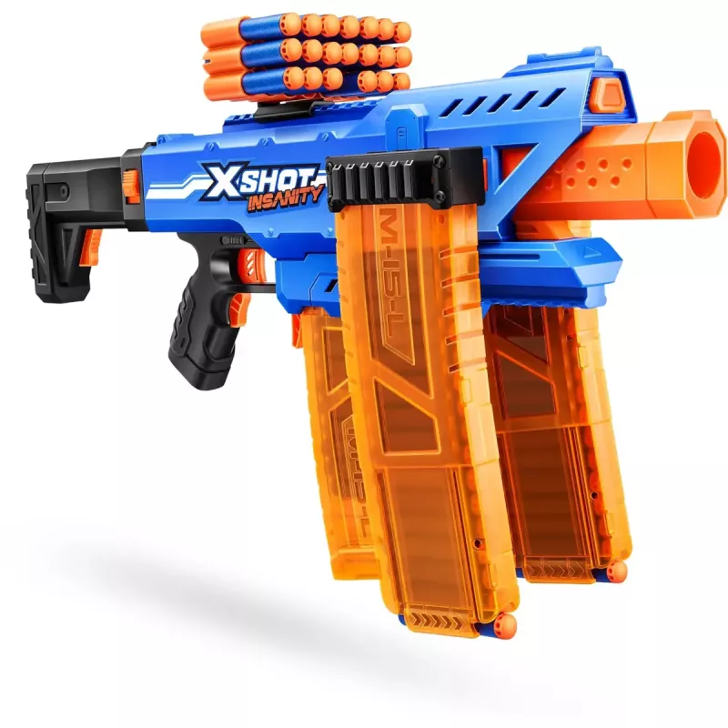 Toy dart blaster Zuru XSHOT Insanity Clip Mania with 72 foam darts