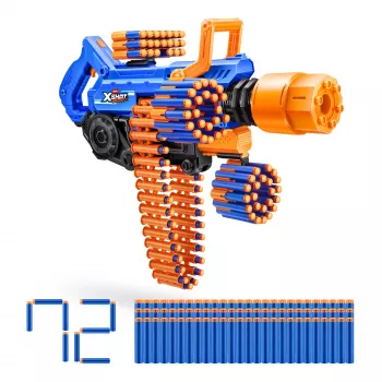 Toy dart blaster Zuru XSHOT Insanity — Smoke N Barrel, includes 72 foam darts