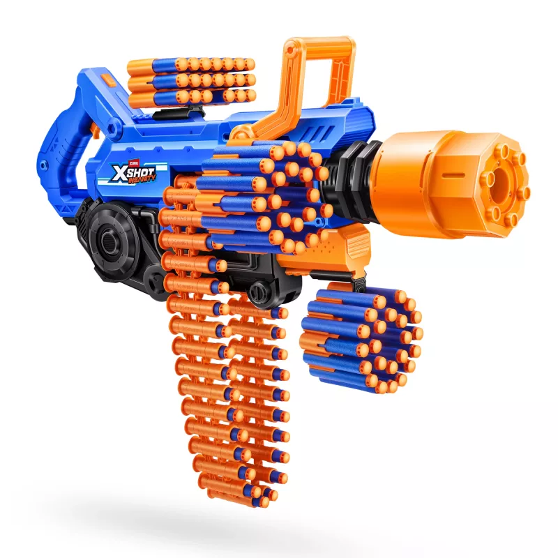 Toy dart blaster Zuru XSHOT Insanity — Smoke N Barrel, includes 72 foam darts
