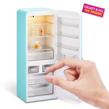 Toy playset Zuru Mini Brands Mini Minis Fill the Fridge Playset — collectible miniature grocery fridge accessories