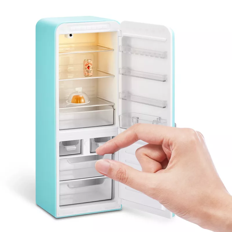 Toy playset Zuru Mini Brands Mini Minis Fill the Fridge Playset — collectible miniature grocery fridge accessories