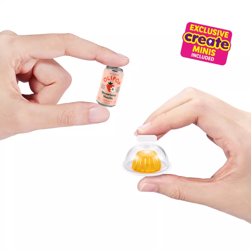 Toy playset Zuru Mini Brands Mini Minis Fill the Fridge Playset — collectible miniature grocery fridge accessories