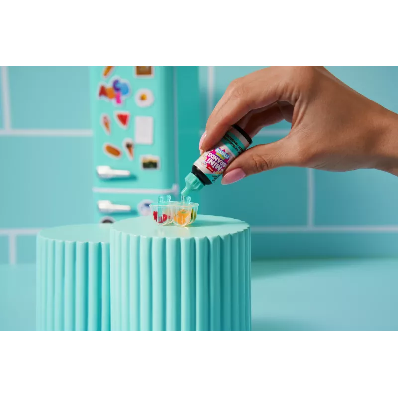Toy playset Zuru Mini Brands Mini Minis Fill the Fridge Playset — collectible miniature grocery fridge accessories