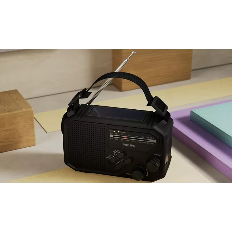 Portable Radio Philips TAR1609/00 Analog & Digital AM FM Black