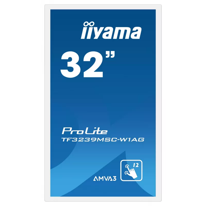 Monitor iiyama ProLite TF3239MSC-W1AG 31.5 inch (80 cm) Full HD 1920x1080 LED Touchscreen AMVA3 White