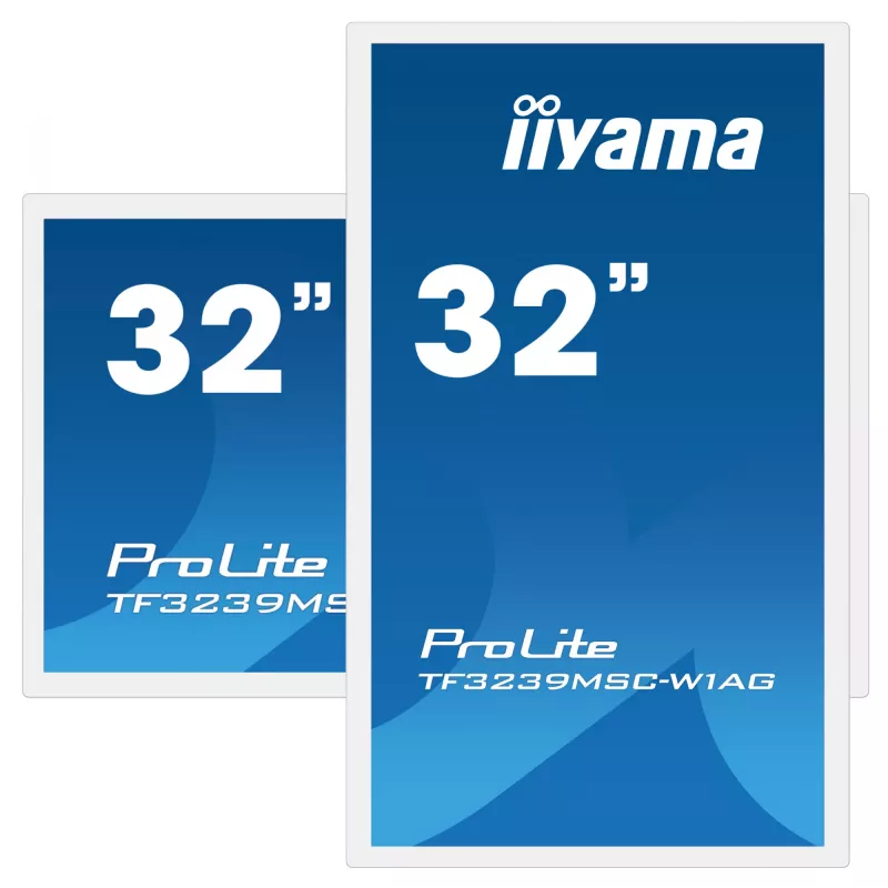 Monitor iiyama ProLite TF3239MSC-W1AG 31.5 inch (80 cm) Full HD 1920x1080 LED Touchscreen AMVA3 White