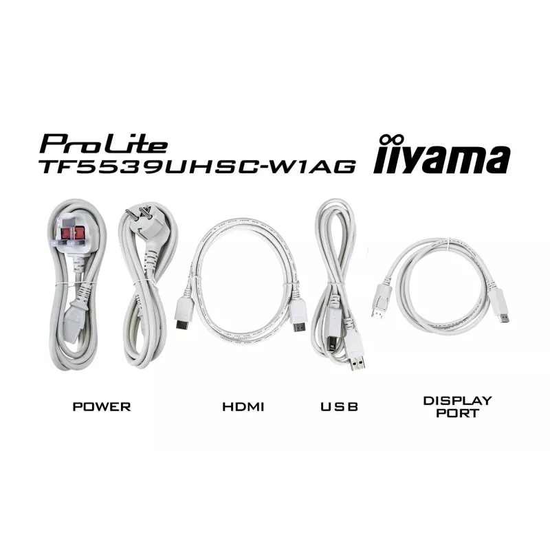 Monitor iiyama ProLite TF3239MSC-W1AG 31.5 inch (80 cm) Full HD 1920x1080 LED Touchscreen AMVA3 White