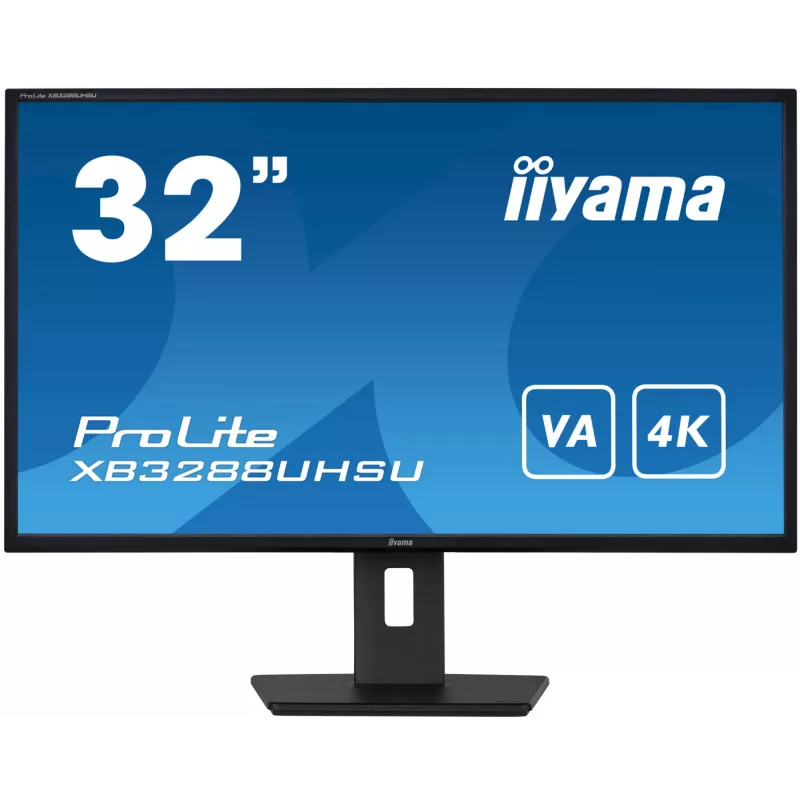 iiyama ProLite XB3288UHSU-B5 computer monitor 80 cm (31.5 inch) 3840 x 2160 pixels 4K Ultra HD LCD Black