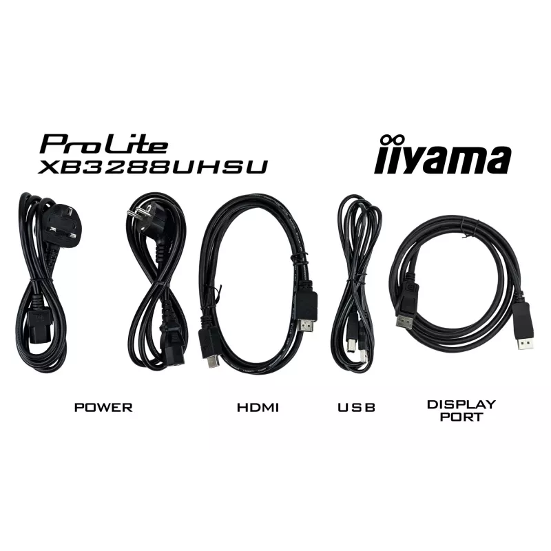 iiyama ProLite XB3288UHSU-B5 computer monitor 80 cm (31.5 inch) 3840 x 2160 pixels 4K Ultra HD LCD Black