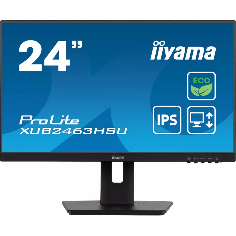 iiyama ProLite XUB2463HSU-B1 computer monitor 60.5 cm (23.8 inch) 1920 x 1080 pixels Full HD LED Black