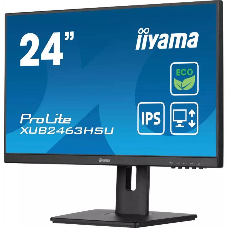 iiyama ProLite XUB2463HSU-B1 computer monitor 60.5 cm (23.8 inch) 1920 x 1080 pixels Full HD LED Black
