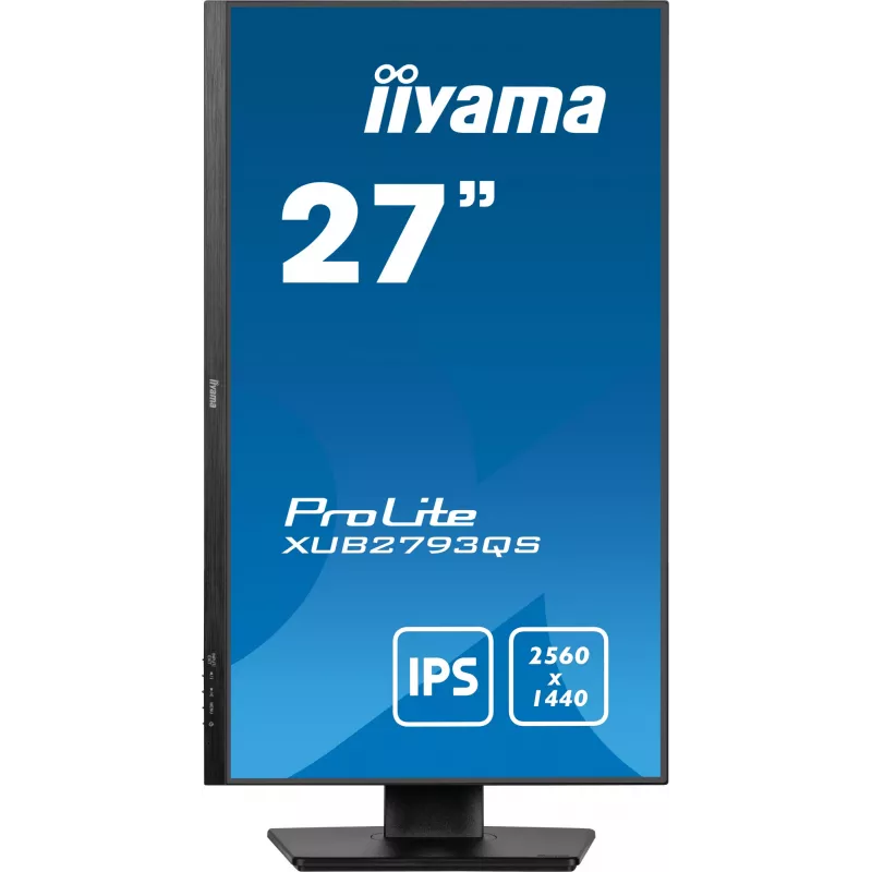 iiyama ProLite XUB2793QS-B7 computer monitor 68.6 cm (27 inch) 2560 x 1440 pixels Quad HD LED Black